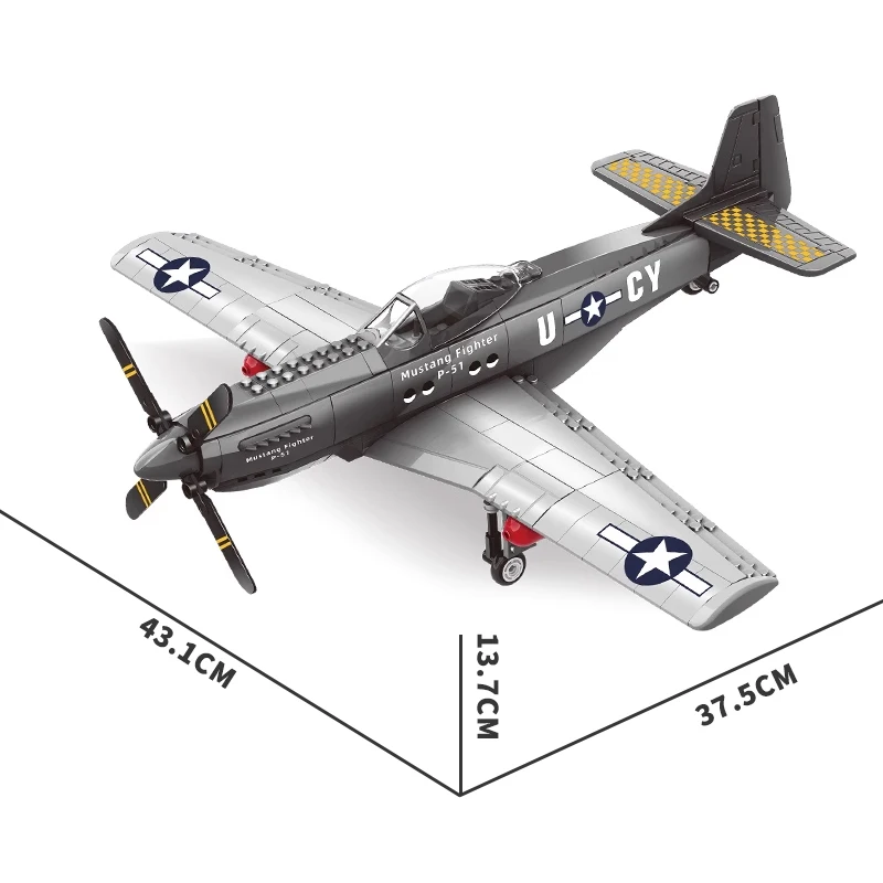 군사용 M1128 이동식 총포 탱크 조립 블록 P-51 전투기 브릭 퍼즐 장난감 군인 장갑차 모델 성인 선물 홈데코