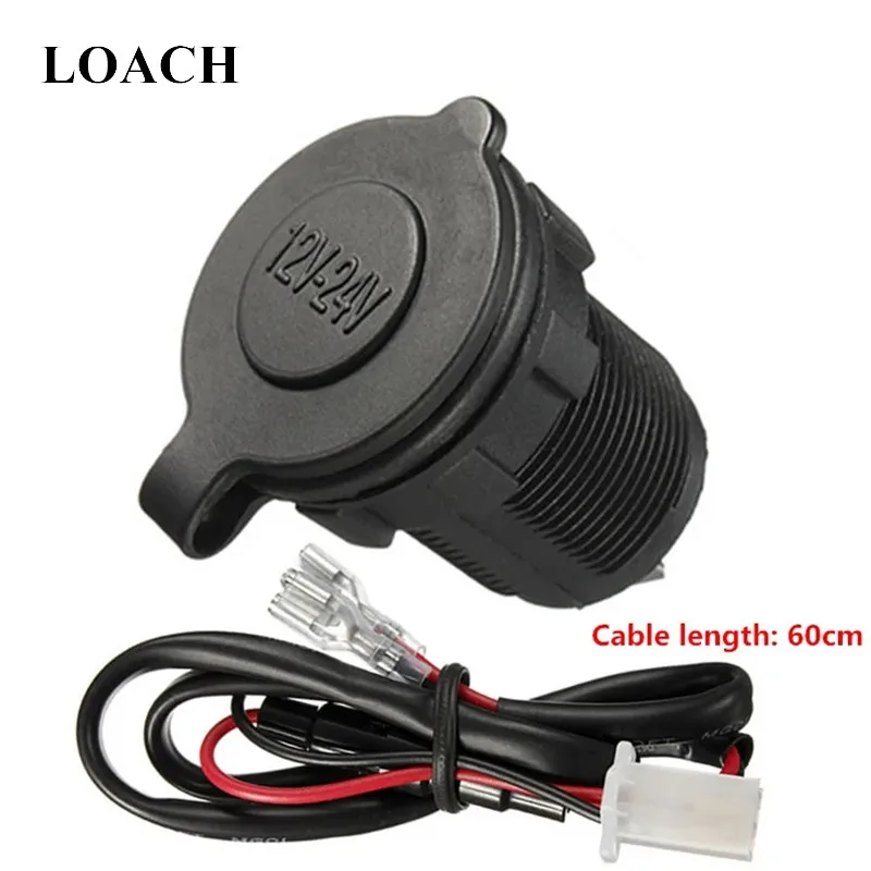 12V 24V Cigarette Lighter Socket Splitter Plug Charger Adapter Power Car Auto Motorbike Boat Waterproof Interior Accessories