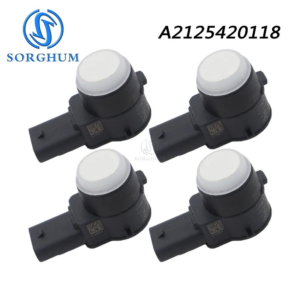 

SORGHUM A2125420118 4PCS 1PC For Mercedes W169 W245 W204 W212 W221 C207 A207 CLS Class C250 C350 E300 PDC Parking Assist Sensor