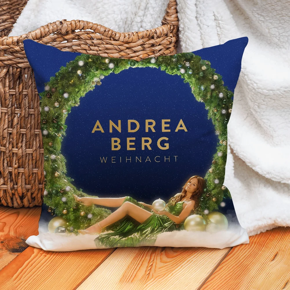 غطاء وسادة للمغنية أندريا بيرج غطاء وسادة منزلي مناسب لأريكة المكتب والسيارة مناسب لجميع المواسم