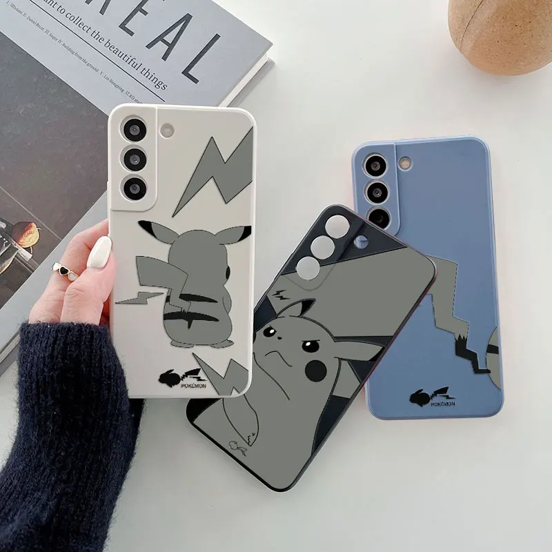 

Pokemon Pikachu Anime Phone Case For Samsung Galaxy S25 Ultra S24 S23 S22 Plus S21 S20 FE S10 S25Ultra s24FE Case Silicone Cover