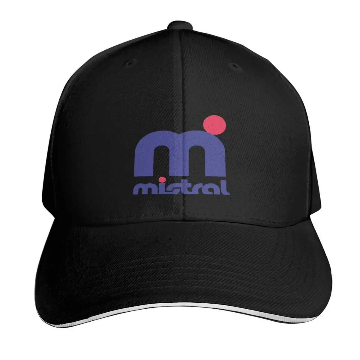 Mistral Logo Baseball Cap Streetwear Hip Hop Trendy Vintage Retro Embroidered Lightweight Packable