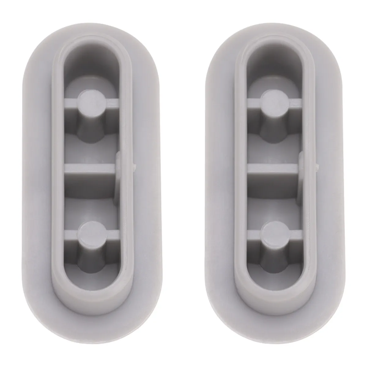2Pcs Toilet Seat Bumper Grey Plastic Spacer Cushioning Pad Bathroom Accessory for Universal Toilet Seat Protection Easy Install