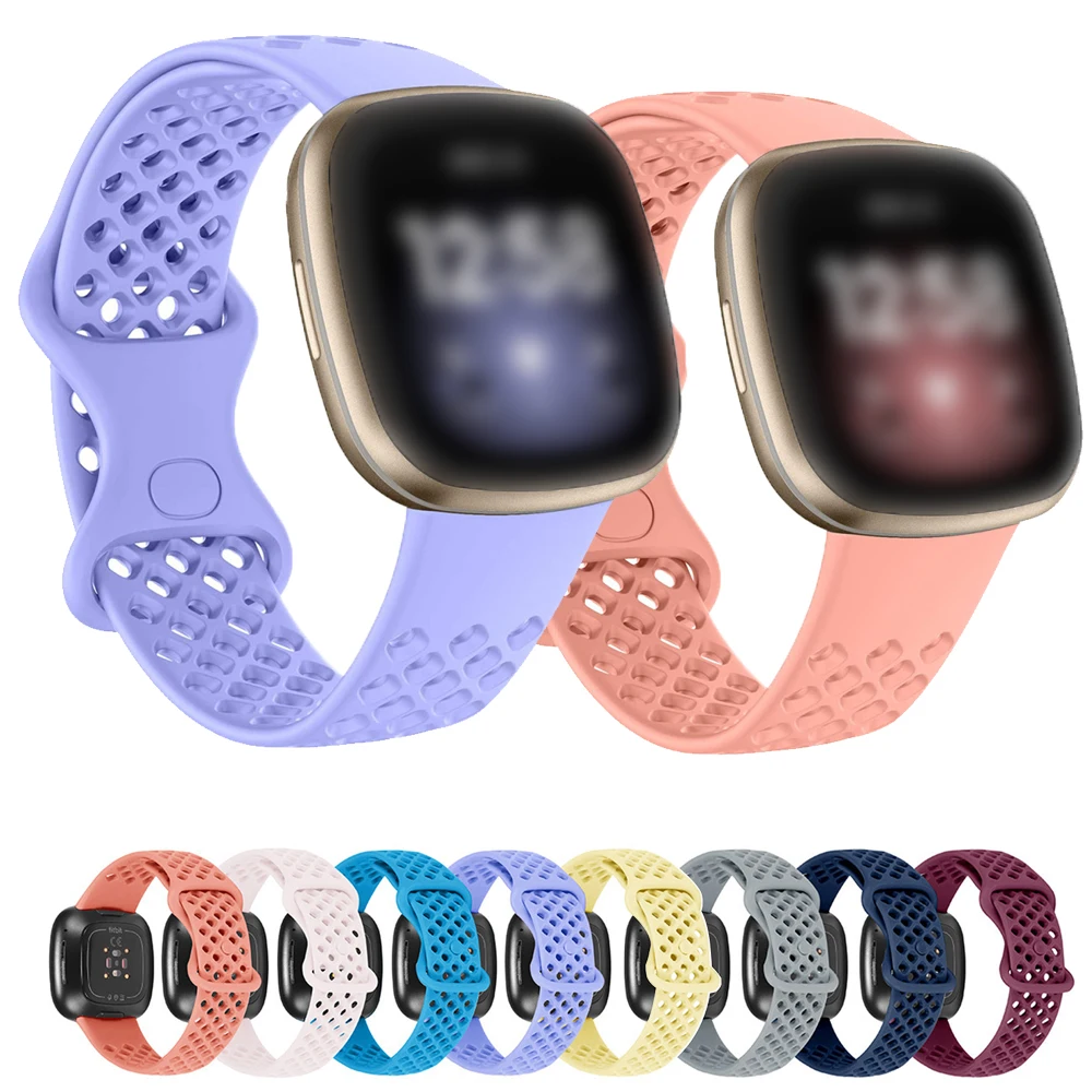 Protective Case Smart Bracelet Replacement Watch Loop Band Sport Wristband Breathable Strap For Fitbit Versa 3 Fitbit Sense