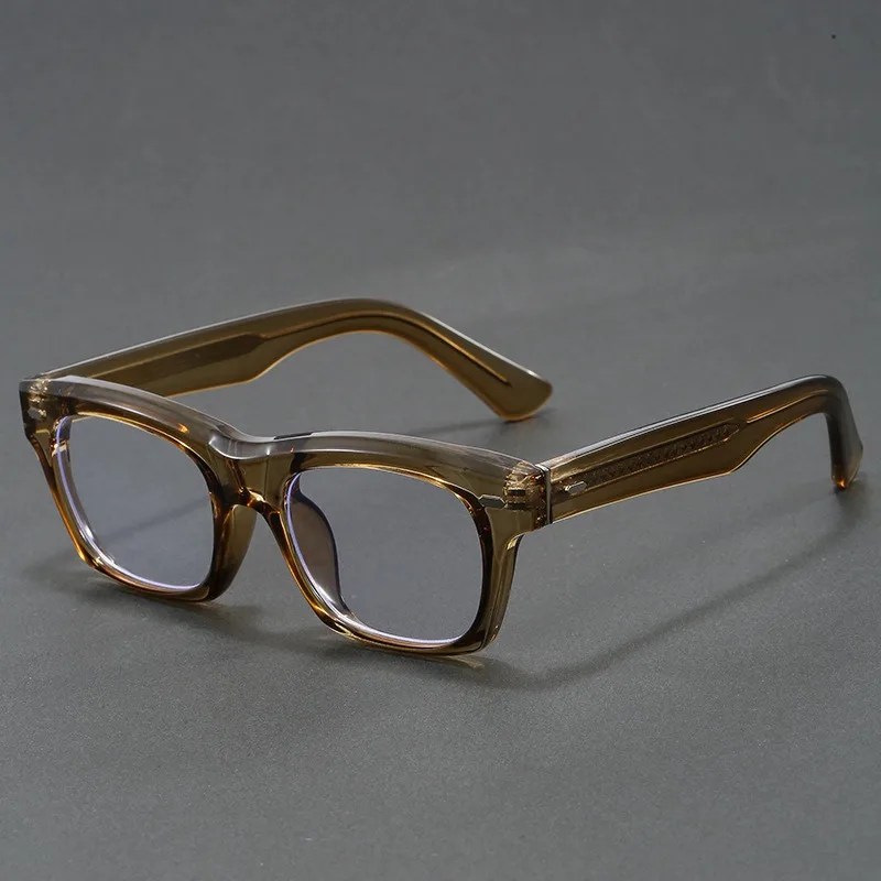 

Men And Women Retro Anti Blue Light Computer Mirror Reading Glass Oval Good Quality Eyeglasses for Man Vintage Glass Frame
