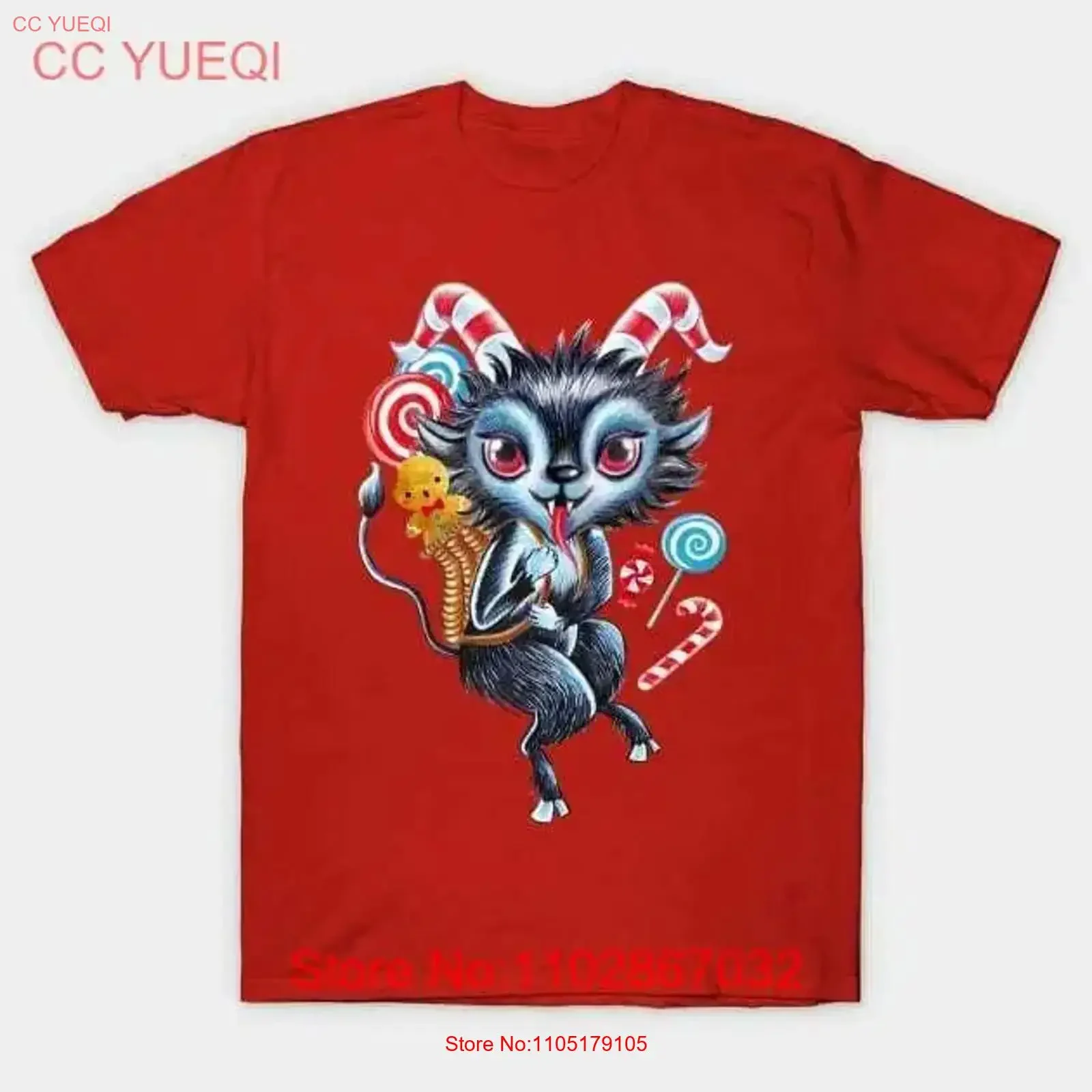 Merry Krampus Sketch Made in Australia T Shirt S 5XL vintage Washed Casual graphic fashion Breathable Top For Everyday Wear