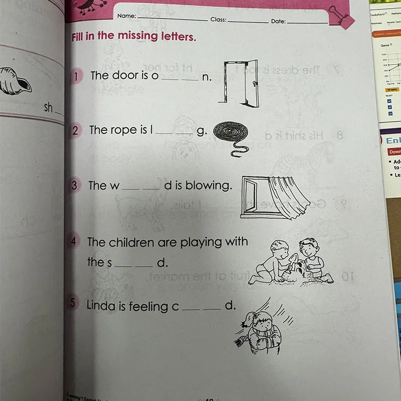 مفردات سنغافورة من المفردات التعلمية Sap 6 كتاب/مجموعة كتب اللغة الإنجليزية من الصف الأول إلى السادس