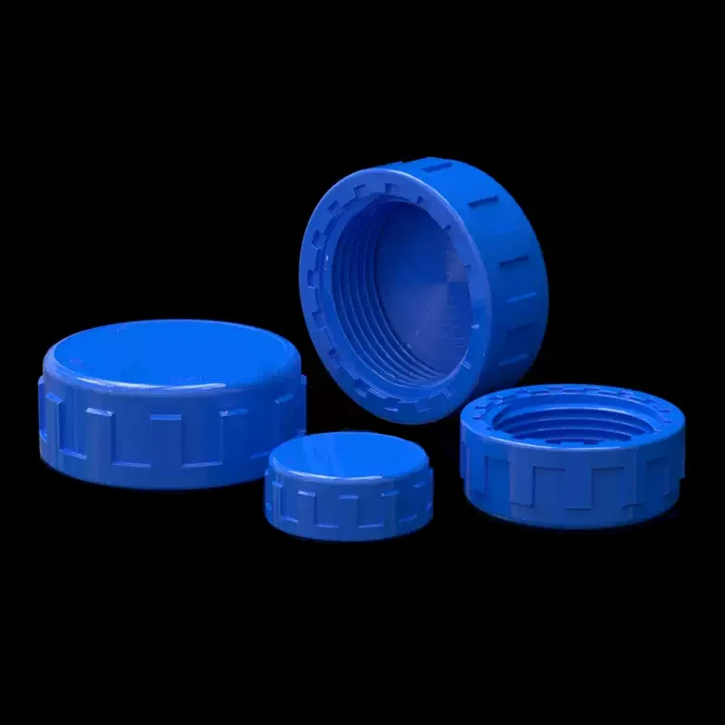 1-100pc 20-60mm Blue PVC Female End Cap Aquarium Fish Tank Drain Cap Screwed Cap Garden Irrigation Pipe Connector Water Tube Cap