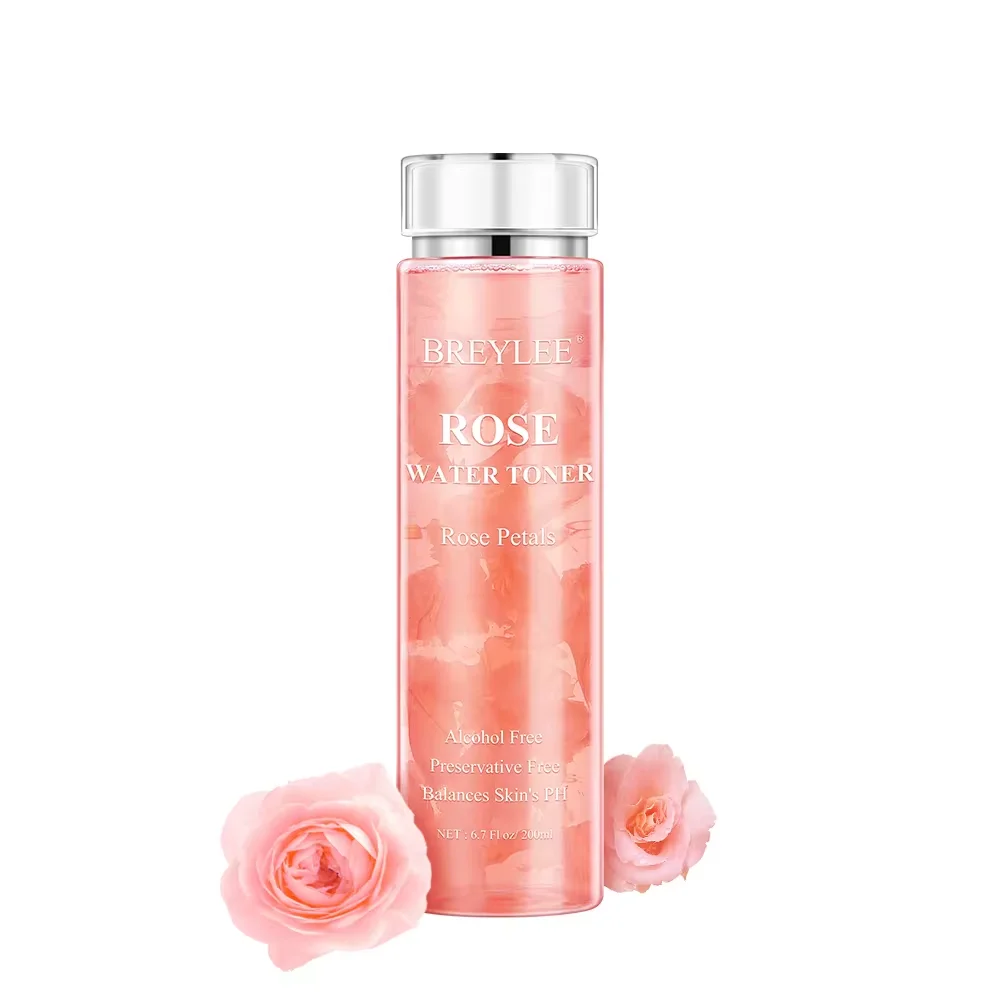 BREYLEE Rose Water Toner Face Toner Essence Repair Smooth Watery Skin 200ML X 5PCS