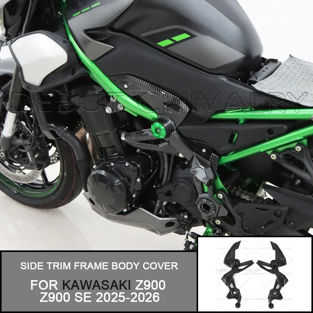

FOR KAWASAKI Z900 Z-900 Z900 SE 2025-2026 Motorcycle Accessories Engine Front Side Trim Frame Body Cover Fairing Panel Shell