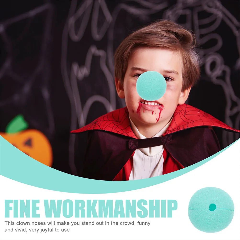 

40 шт., 50 мм, реквизит, карнавальный губчатый нос для вечеринки, косплей, реквизит клоуна, маленькая губка, нос, цирковой костюм на Хэллоуин, аксессуары