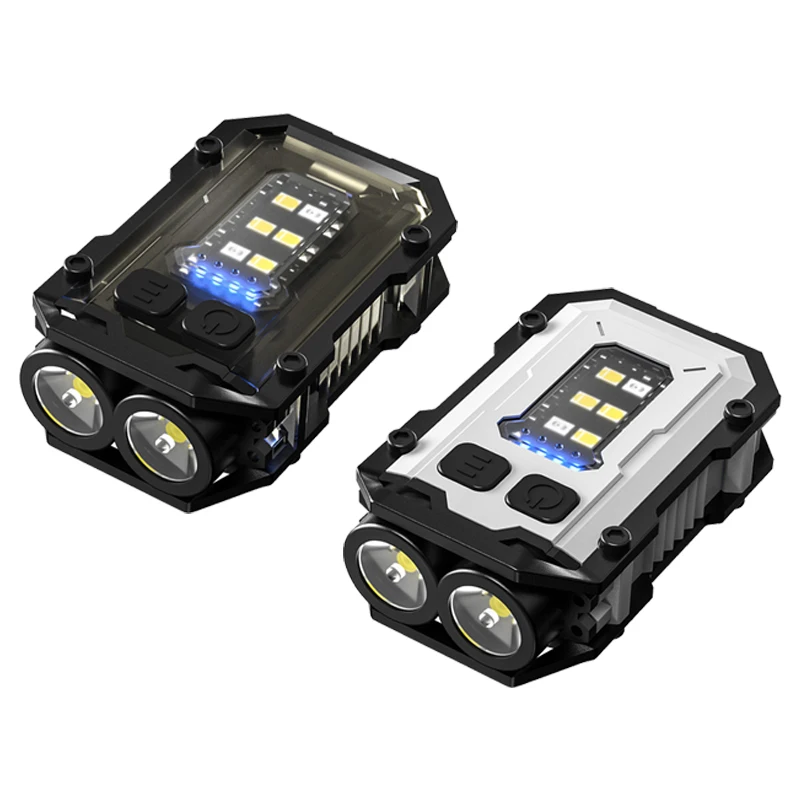 

Перезаряжаемый брелок-фонарик с быстрой зарядкой Type-C, магнитное основание 750 мАч, двойные переключатели для кемпинга, EDC, аварийная ситуация