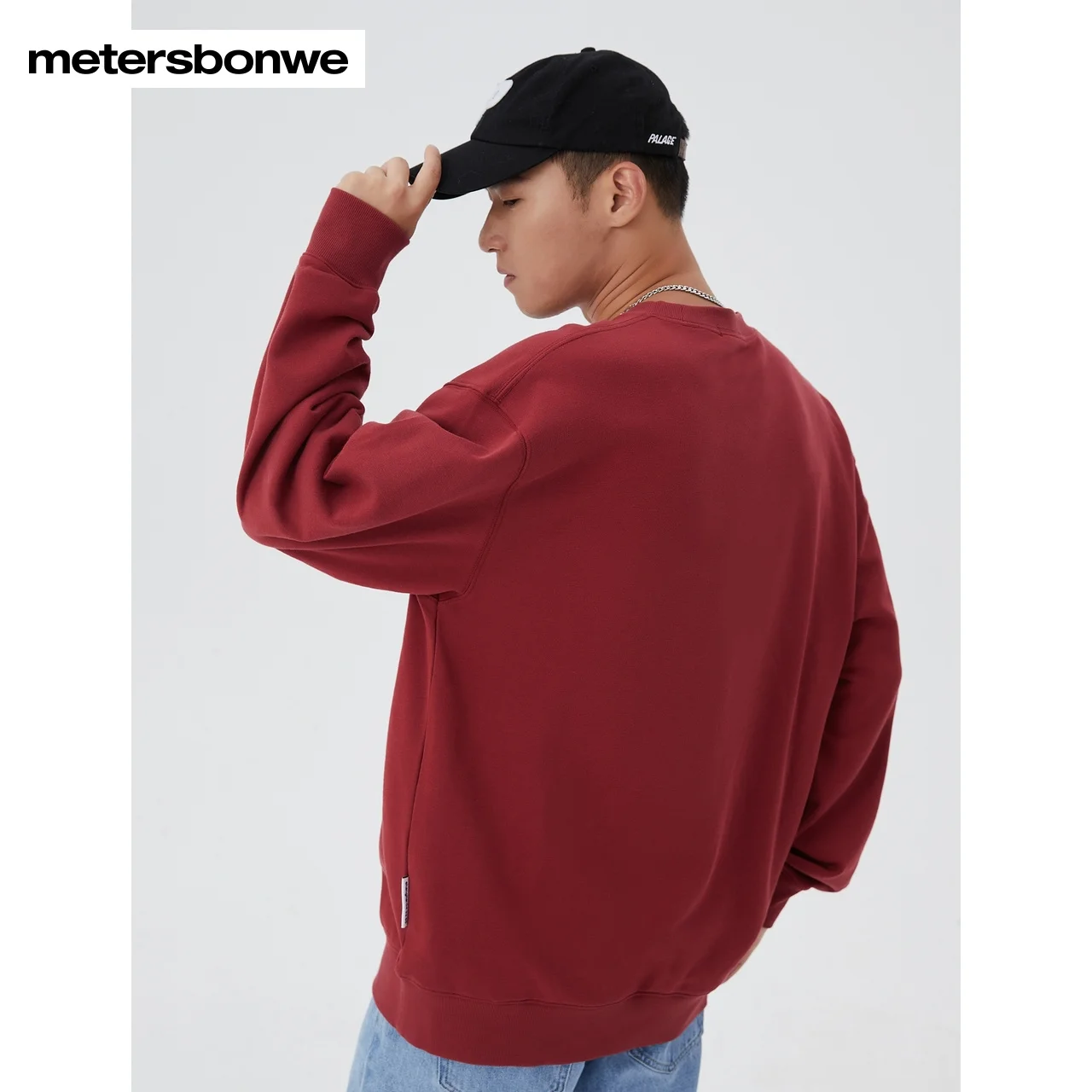 Metersbonwe Sweater Unisex  Spring Autumn Pullover Basic Embroidered O Neck Men Comfortable Hoodies High Quality Round Neck Top