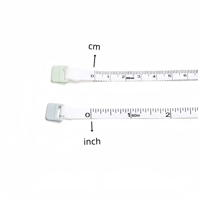 1 Stück 150cm Weiches Plastik-Maßband mit Doppelskala für Körper- und Näharbeiten, Flexibles Lineal für präzise Messungen, geeignet für DIY-Bastelarbeiten, Näharbeiten und Schneiderei. – Detail 5