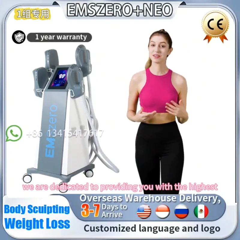 

2024 EMSzero Neo Body Sculpting Machine Shaping 14 Teslas 6500W EMS Radio Frequency RF Muscle Stimulator Device