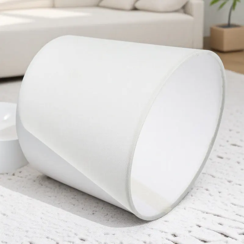 

Handcrafted Linen Lamp Shade Soft Diffused Light No Glare Eye Protection for Bedroom Living Room Table Lamp Fixture