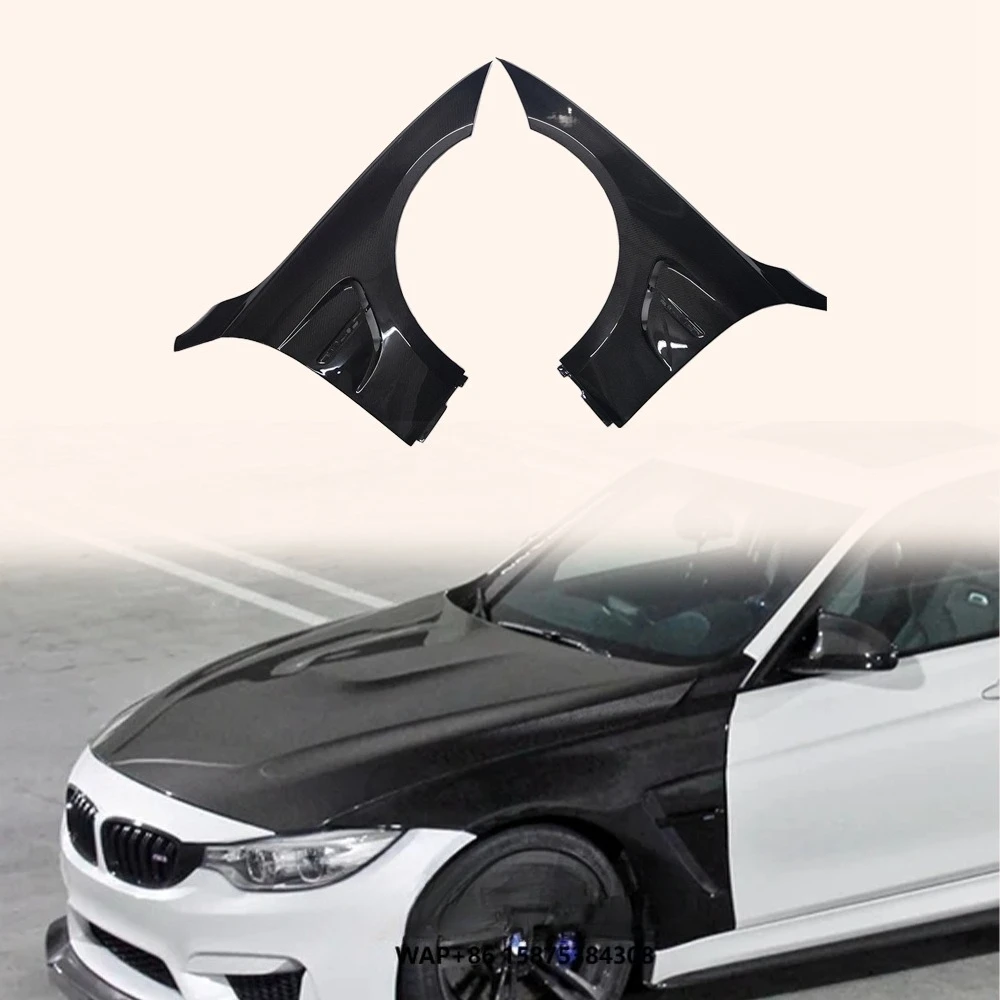 

For Real F82 M4 Carbon Fiber Front Fender Vented Cooling Style Body Kits