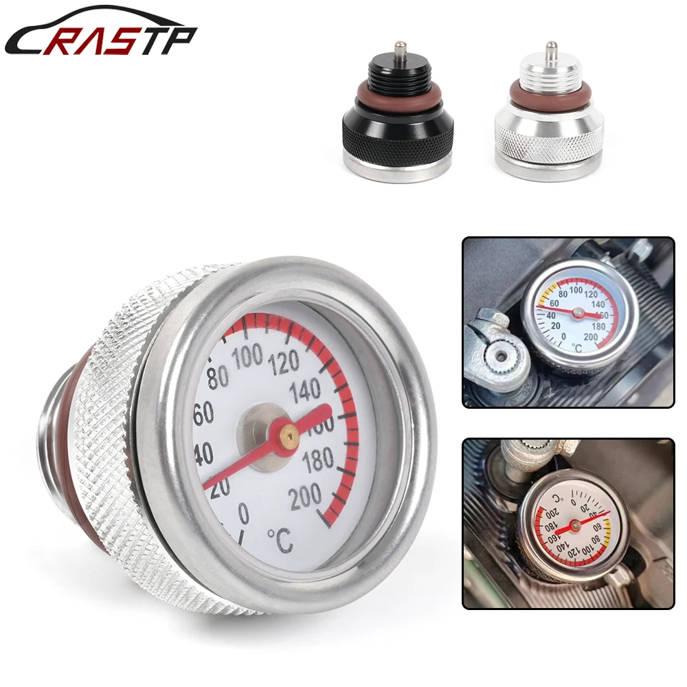 

M20x1.5 Motorbike Oil Temperature Gauge For Haojue TR300 / Harley-davidson X350 Engine Valve Cover Oil Filler Cap RS-CAP025