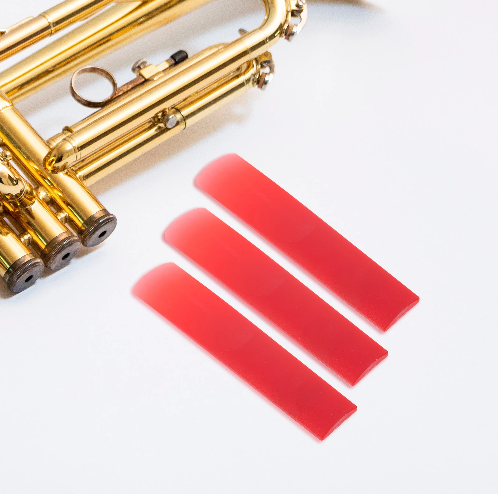 

3Pcs Resin Clarinet Reeds Smooth Polished Non-Burring Reeds for Beginner and Easy Install Compact Instrument Supplies