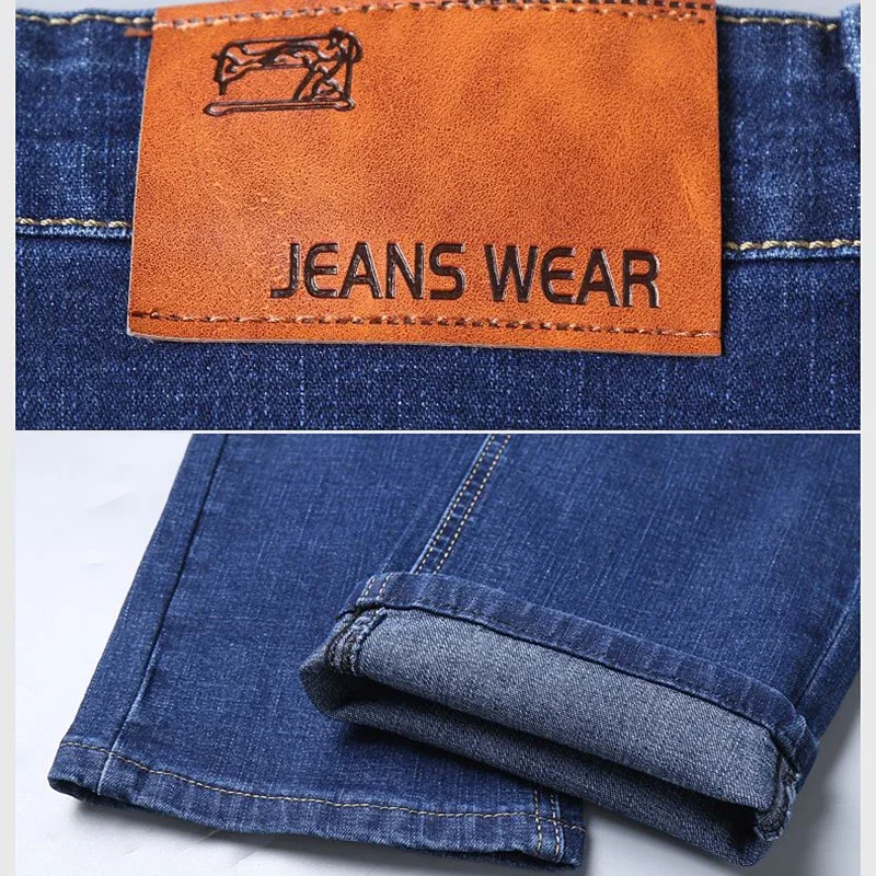 2025 New Men Fashion Business Comfortable Versatile Jeans Male Casual Slim Fit Denim Minimalist Loose Straight Trousers