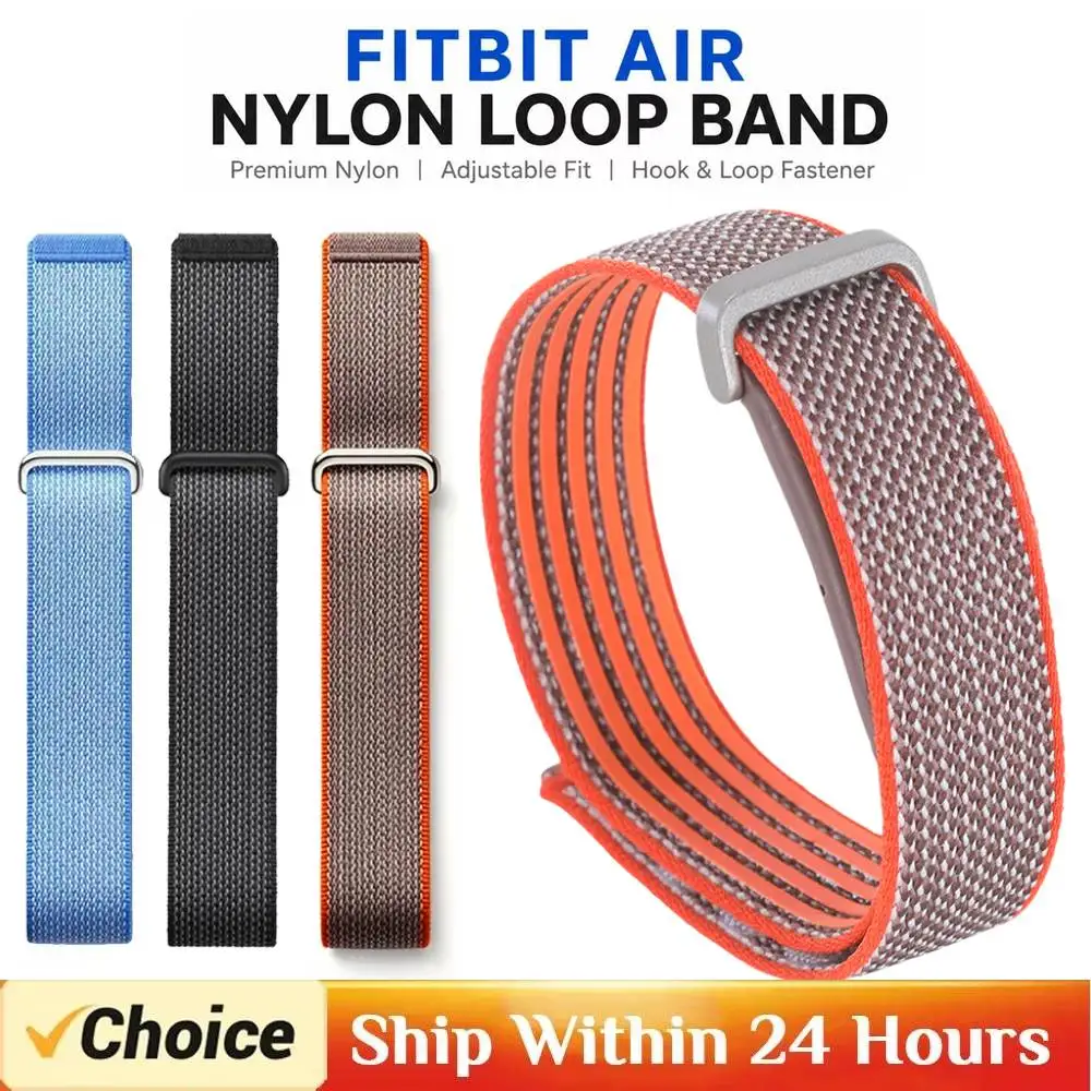 Für Fitbit Air Strap Zubehör, Ersatz-Handgelenkband, Nylon-Schlaufenarmband, Correa-Armband für Google Fitbit Air Band, 1/2 Stück