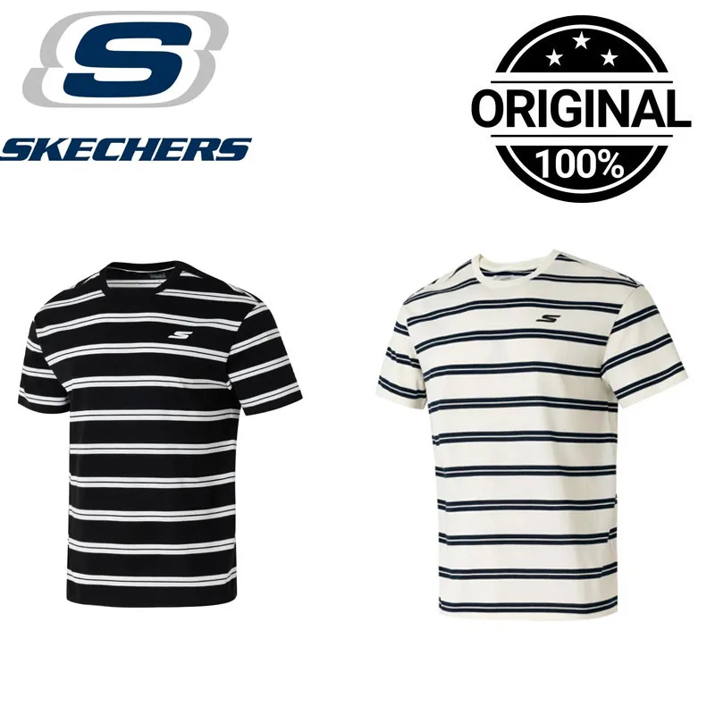 

Skechers Unisex T-Shirt Fashion Loose Breathable Short Sleeve Casual Sports Couple Tee P225U121