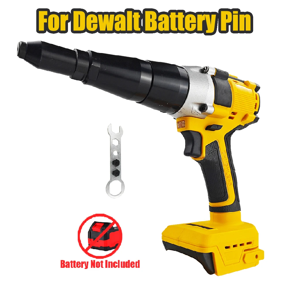 ل ديوالت 20 فولت بطارية فرش برشام كهربائي بندقية 2.4 مللي متر-4.8 مللي متر التلقائي المبرشم برشام أداة اليد مع مصباح ليد لميلووكي