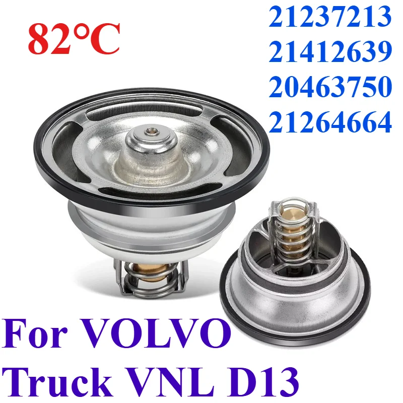 

82℃ 21237213 21412639 20463750 For VOLVO Truck VNL D13 Engine Coolant Thermostat 21264664 21613426 212372130 205602490 20560249
