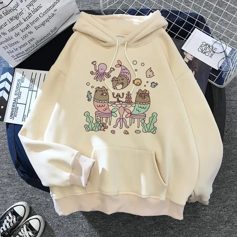 NONE Women Cat Hoodie Oversized 3