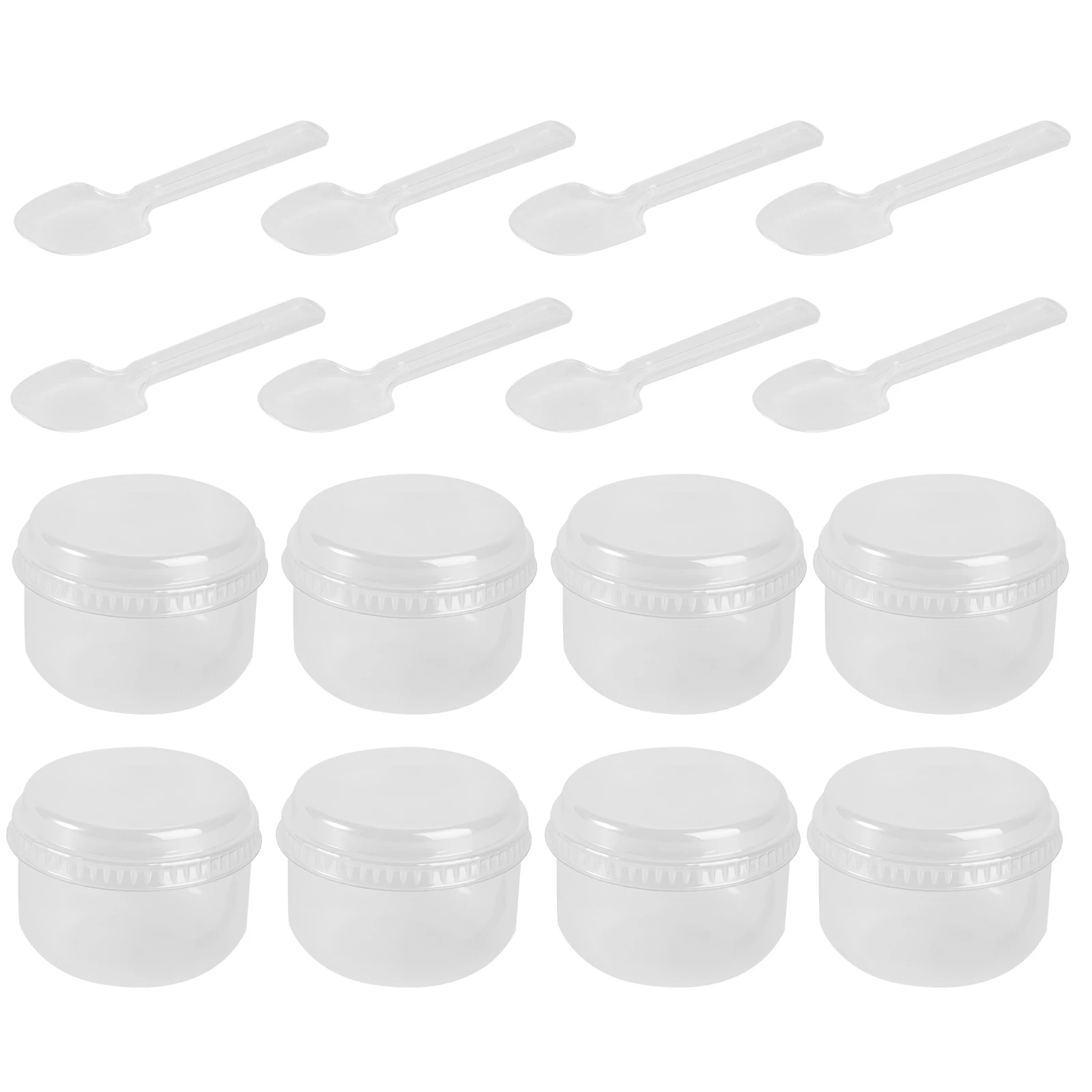 

50 Sets Pudding Beaker Dessert Containers Reusable Baking Cups Temperature Resistant Food Storage Kitchen Bar Tools