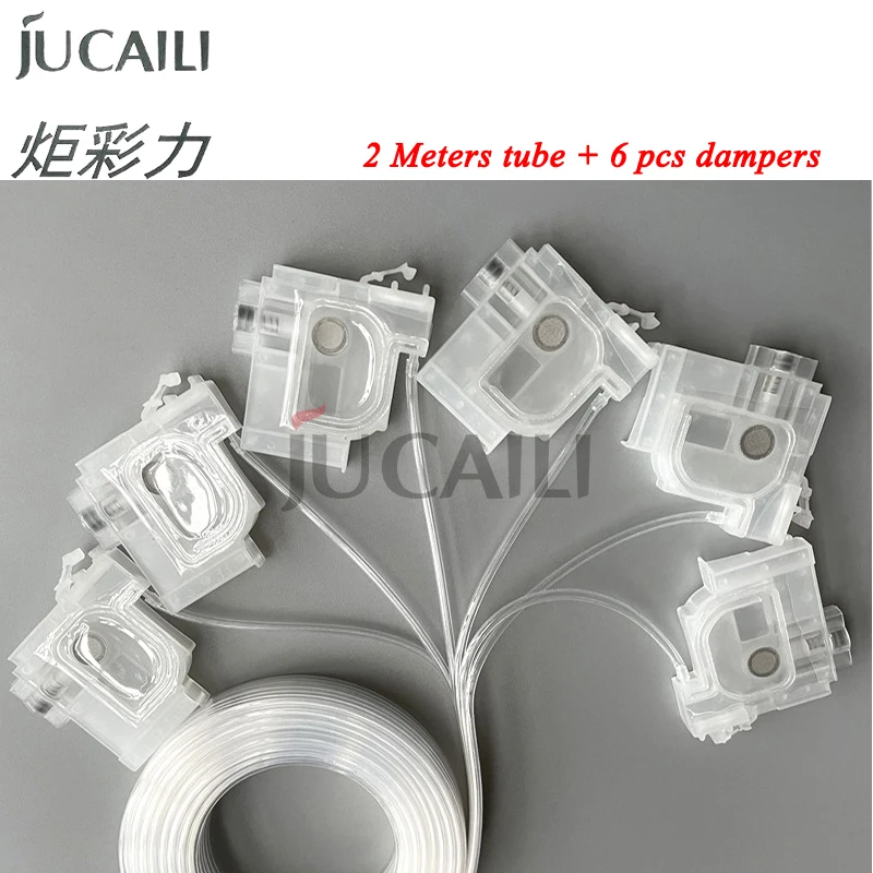 JCL Ink Damper for Epson L800 L1300 L1455 L801 L1800 L810 L850 L101 L201 Eco Solvent Printer L1300 Dumper Filter with Hose Tube