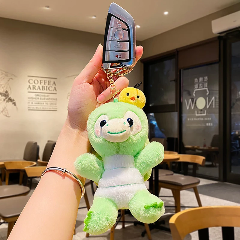 Cartoon Plush Cute Turtle Honey Keychain Doll Cute Student Schoolbag Pendant Couple Small Gift