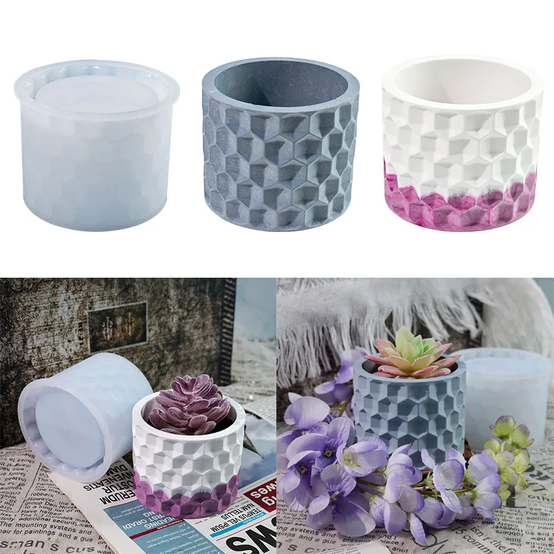 

Форма diyeкси, сотовая искусственная гипсовая коробка для хранения цемента, силиконовая форма