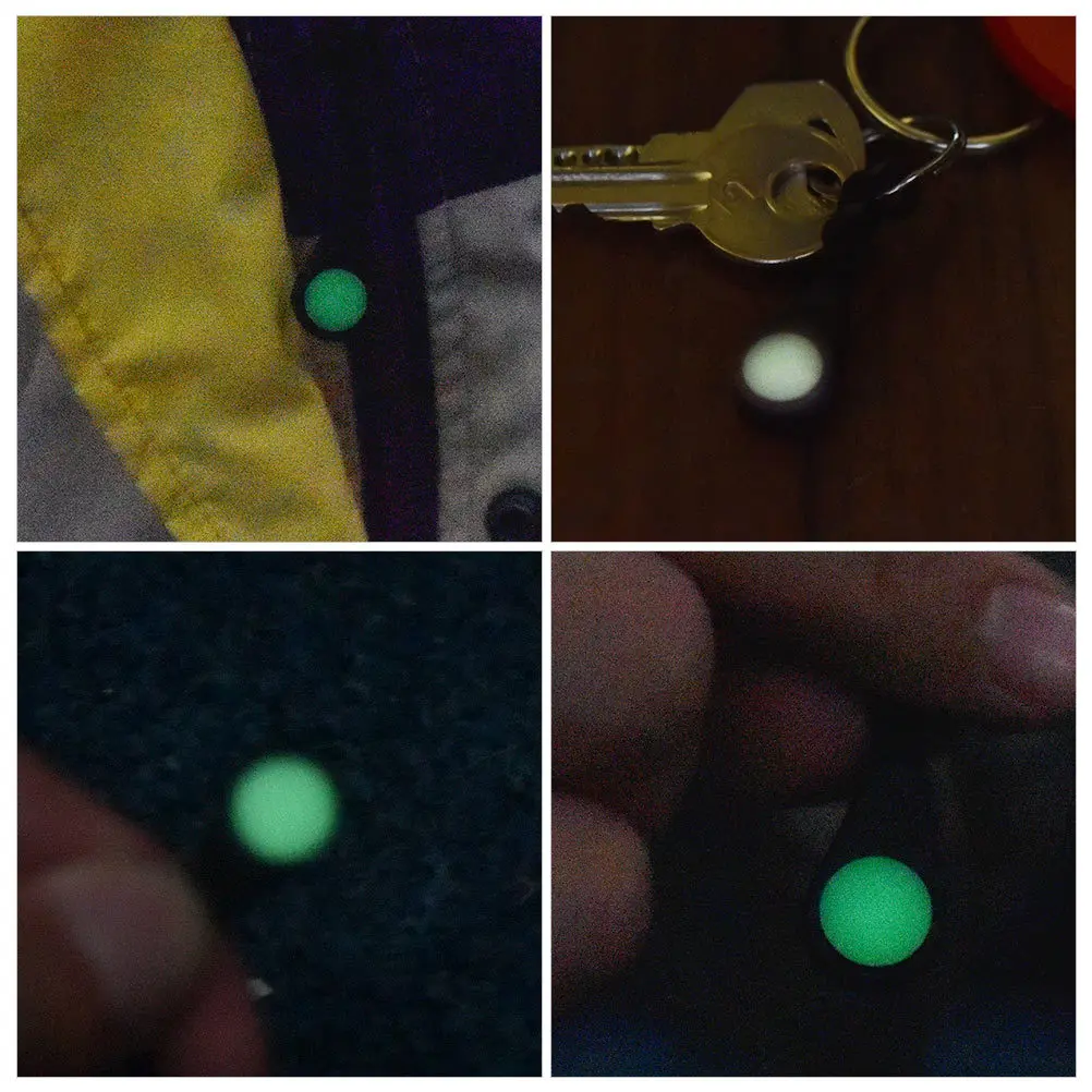 10pcs Luminous Zipper Pulls For Camping Backpack Tent Keys Glowing Zipper Rope Self-Illuminating Durable Lightweight Safety