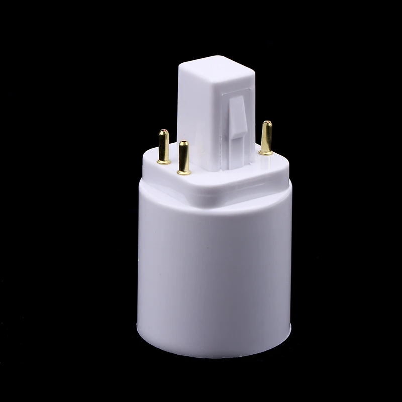 3 buah 4 Pin konduktif G24 To E26/E27 adaptor soket G24Q adaptor dasar lampu G24Q ke Aksesori konverter soket cahaya sedang