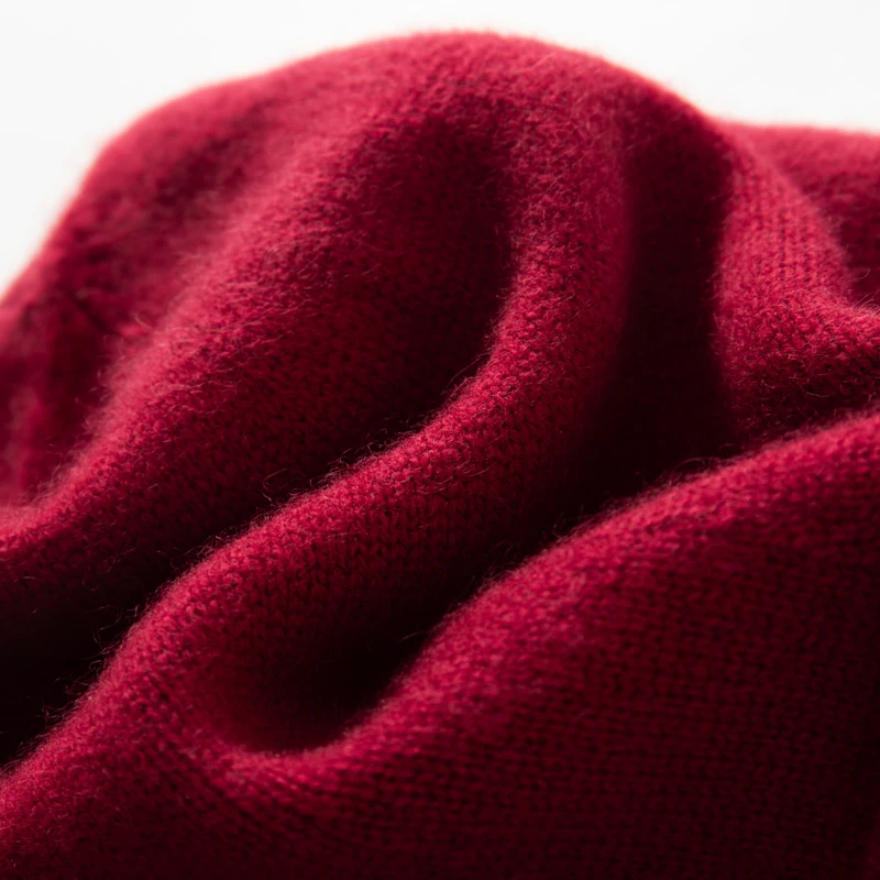 MERRILAMB Neue Kaschmir Eimer Hüte Herbst Winter Hohe Qualität Mode Im Freien Einfarbig Warme Kaschmir Gestrickte Kappe für Frauen – Detail 19