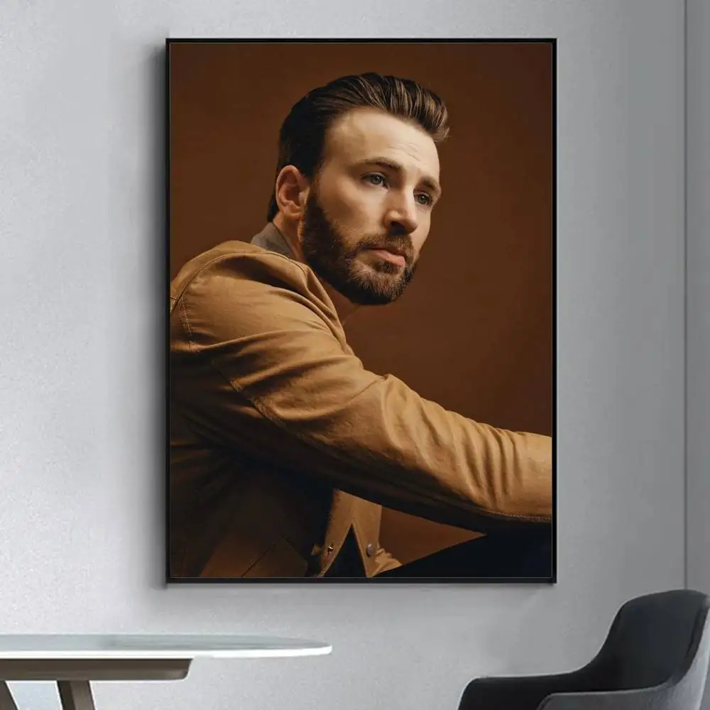 C-Chris A-Actor E-Evans Poster Fancy Wall Sticker for Living room bar retro decorative painting room