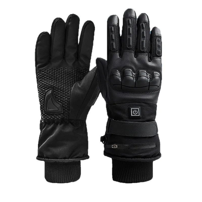 Elektrisch beheizte Touchscreen-Handschuhe für Herren, Winter, Outdoor, Motorrad, Reiten, wasserdicht, Wärme, Ladehandschuhe, Unisex, Schneehandschuhe