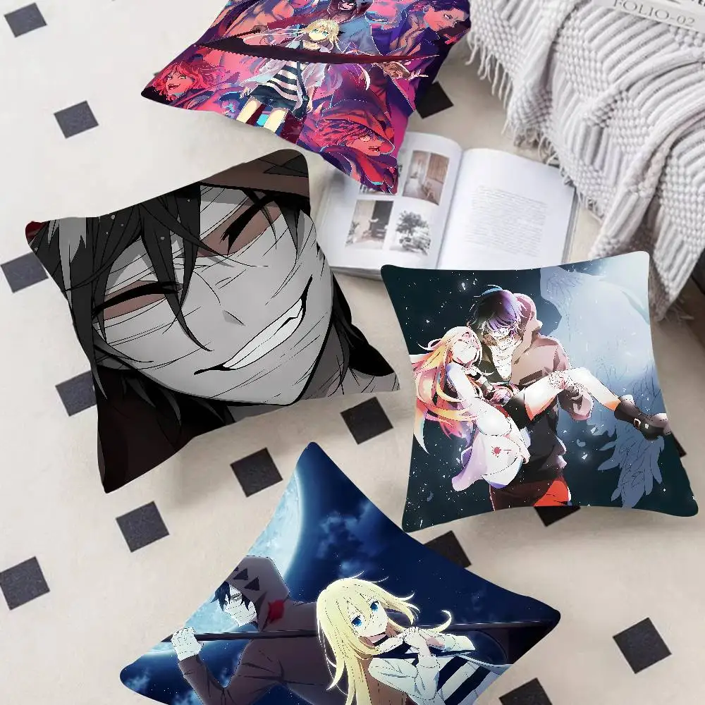 Pop Anime A-Angels Of Death Cushion Cover Soft Decorative Square Cushion Covers 45x45cm Pillowcases For Sofa Couch Bedroom