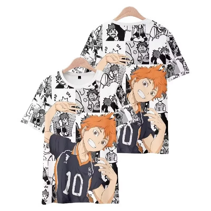 

Summer 3D Print Hinata #10 T Shirt Haikyuu!! Manga Anime Tee Men Women Breathable Quick Dry Casual Short Sleeve Streetwear Tops