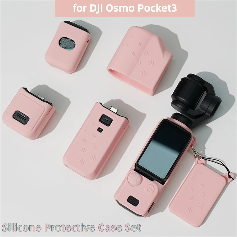 Для DJI Osmo Pocket3 Gimbal Camera пылезащитный чехол с защитой от падения силиконовый защитный чехол аксессуары