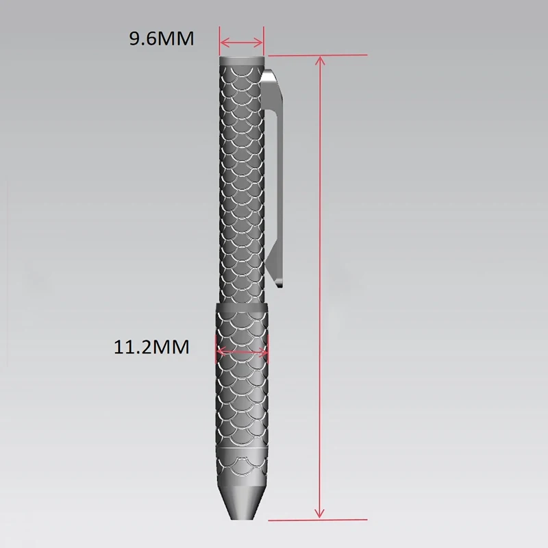 Outdoor Portable EDC Multifunctional Pocket Titanium Alloy Defense Tactical Pen Car Window Breaking Tool