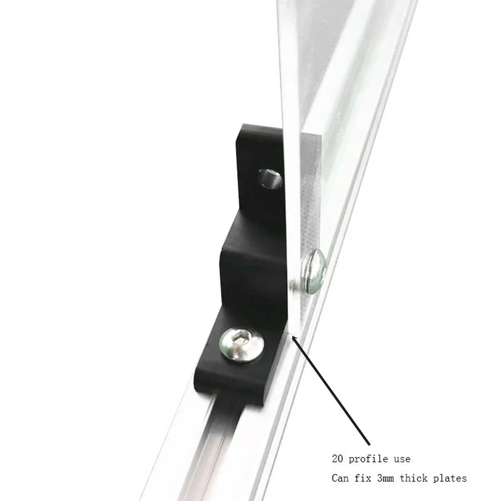 4PCS Right-Angle Corner Bracket Aluminum Anchor Wheel Connector Extrusion Corner Code for 2020 3030 4040 Aluminum Profiles view 4