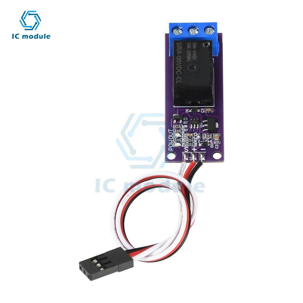 

Universal RC Model Relay Switch Wide Voltage Range 5-12V PWM Switching Flight Light Controller Universal Switch