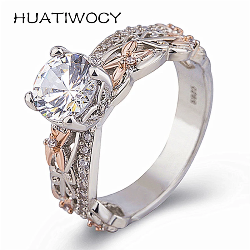 

Fashion Women Rings 925 Silver Jewelry with Zircon Gemstone Finger Ring for Wedding Party Engagement Promise Gift Accessories