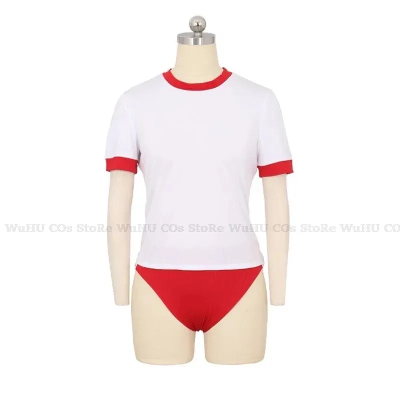 2025 11 لعبة الأزرق الأرشيف Amau الأحمر الصالة الرياضية الزي تأثيري حلي معطف أكو شعر مستعار هالو النساء هالوين حفلة لعب الأدوار Costu