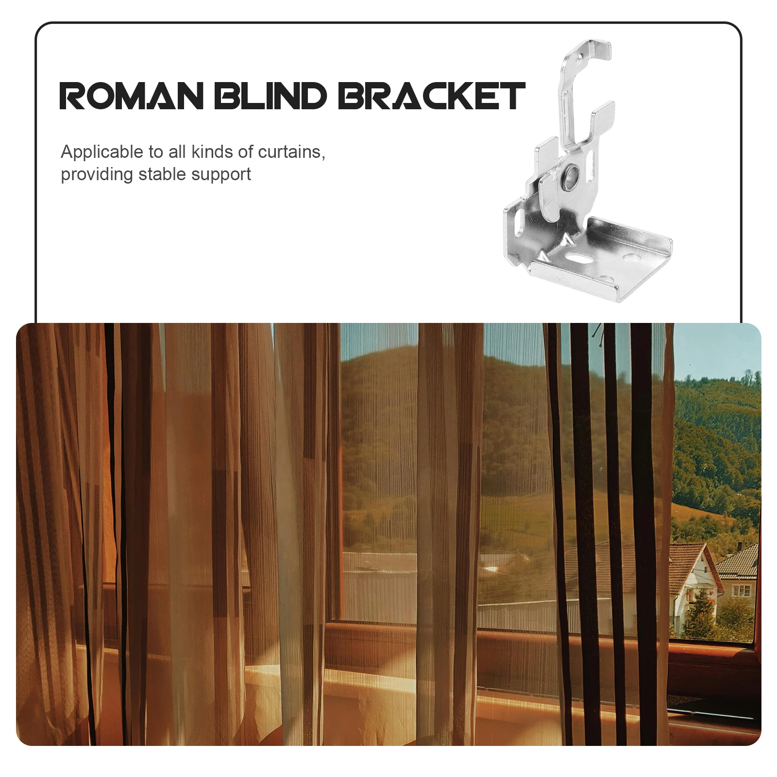 

3Pcs Roller Blind Replacement Brackets Curtain Mounting Accessories Practical Window Blind Fixing Parts for Home Store Office