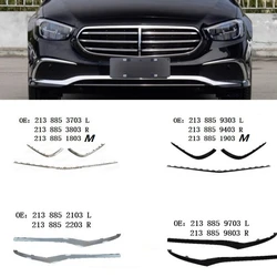 Front bumper chrome decorative strip For Mercedes Benz E-Class W213 E300 E320 E350 E400 2021-2023 2138853703 2138853803