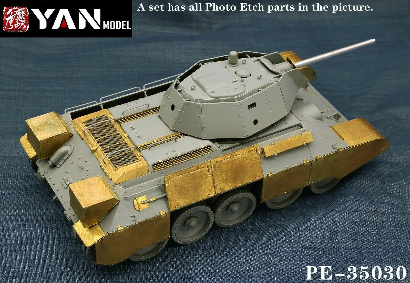 Yan Modell PE-35030 1/35 Skala T-34/76 Detail Up Set für Grenze Modell BT-009