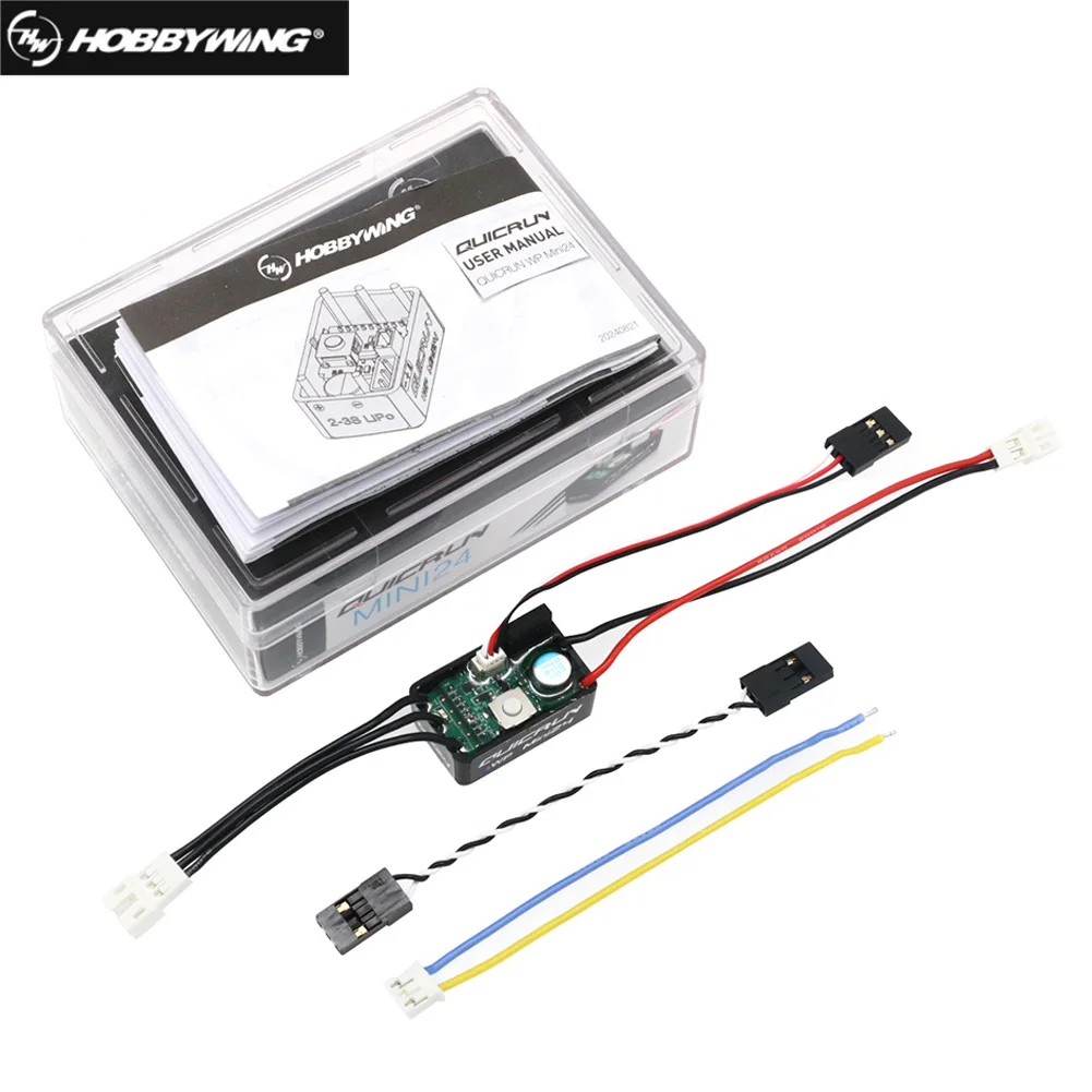 Hobbywing Quicrun Wp Mini24 25A Esc Outer 1621 3500kv Motor Brushless Sensorless Combo For 1/18 1/24 Rc Model Car Crawler